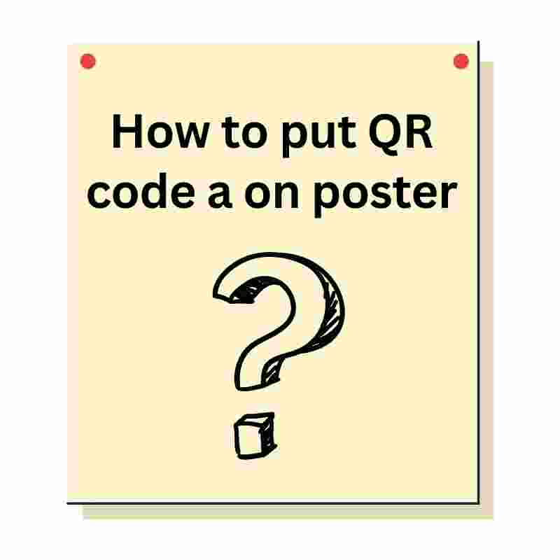 How to put QR code on poster?
