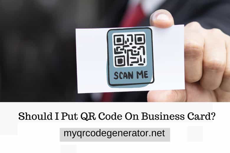 should i put qr code on business card